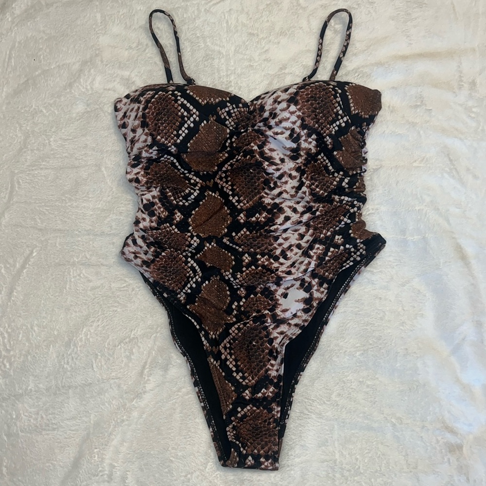 Matte Collection snakeskin swim suit